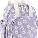 Bluboon Toddler Backpack for Girls Boys 2-4 Cute 12" Preschool Kindergarten Backpacks Kids Daycare Bags School Travel (Flower-purple)