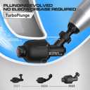 Electric Toilet Plunger for Bathroom, High-Pressure Air Plunger, Heavy-Duty Clog Remover for Toilets, Toilet Drain Unclogger (Ink Black)