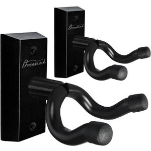 Guitar Wall Mount Pack of 1, Real Hardwood Guitar Hanger, U-Shaped Guitar Wall Hanger Mount, Guitar Holder Hook Stand for Acoustic, Electric Guitar, Banjo, Bass, Gift for Guitar Player Men Boy