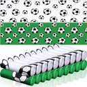 24 Pcs Sports Cooling Towels Baseball Basketball Softball 40 x 12 Inch Breathable Soccer Football Volleyball Microfiber Ice Towel Fast Drying for Sport Party Favors Team Gift(White,Soccer)