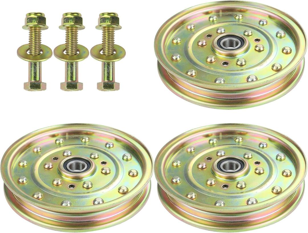 3 Pack 1-633109 Pulley Replaces Exmark 1-633109 Idler Pulley Toro Pulley Part # 132-9424 Exmark 126-7685 Idler Pulley Exmark 116-4667 Idler Pulley Toro 132-9424 Toro 1-633109 Idler Pulley