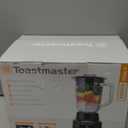 Toastmaster 6 Speed Blender with 48-oz Plastic Jar - Kitchen Blender with Stainless Steel Blades - For Fruit Smoothies & More - Multiple Speeds & Pour-Through Lid