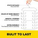 2 Pack Tank Top Hanger Space Saving, 360 Rotating Closet Organizers and Storage, 6 Tier Metal Bra Organizer with 24 Hanging Hooks, Small Space Solutions, RV Apartment College Dorm Room Essentials