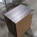 Signature Design by Ashley Drystan Rustic Industrial 2 Drawer Nightstand with 2 Slim-Profile USB Charging Stations, 24.37" Tall, Weatherworn Brown