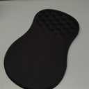 Hokafenle Ergonomic Mouse Pad Wrist Support with Massage Design, Wrist Rest Pain Relief Mousepad with Memory Foam&Non-Slip PU Base, Mouse Pads for Wireless Mouse & Desk (12x8 inch,Black)