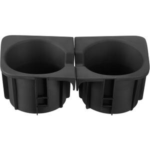 JoyTutus Cup Holder Inserts Compatible with Tacoma 2005 to 2017, Durable Car Cup Holder Replacement Accessories 66991-04012, 66992-04012, Black