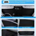 Double Layer Windshield Sunshade- Full Set Front Rear Side Window Sun Shade Cover Sun Visor Window Shade for CampingBaby Privacy Protection (for Tesla, for Model 3 (2017-2025))