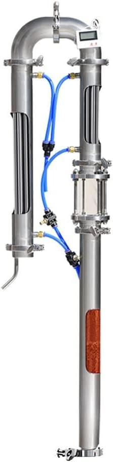New Tubular Distillation Tower With Sight Glass Copper Mesh 1.5" 2" Domestic Brewing Equipment Moonshine Distiller (2 Inches)
