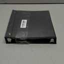 Samsill Economy 2 Inch Mini 3 Ring Binder, Made in The USA, 9.1" x 7.5" Round Ring Binder, Non-Stick Customizable Cover, Black