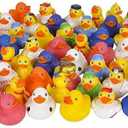 Rhode Island Novelty 2 Inch Rubber Ducky Assortment, 50 Pieces per Order