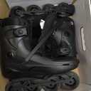 Professional Inline Skates for Women Men, COSMOID Roller Blades Adult Male Female, Size 5-12，Professional Fitness Roller Skates Blades for Unisex (Black, USM12-13/ USL12.5-13.5)