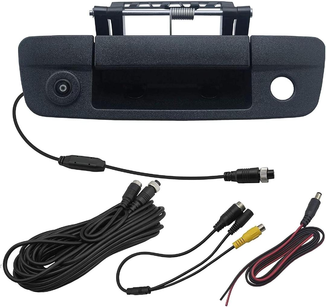 Tailgate Handle with Rearview Backup Camera Compatible for Dodge Ram 1500(Years 2009-2017),2500 3500 (Years 2010-2017), RCA Connector