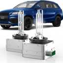 Fit for 2010-2015 Audi Q7 D3S HID Xenon Headlight Bulbs, 350% Brightness, High Low Dual Beam Light Bulb, 6000K Cool Bright White, Plug-N-Play, of 2
