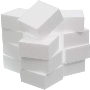 Crafare 4X4X2 Inch Craft Foam Blocks 12 Pack Polystyrene Foam Square Blocks for School Art Modeling Projects Sculptures,Floral Arrangements Wedding Table Centerpieces