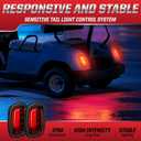 Golf Cart Headlight Taillight Kit, Club Car DS 12V LED Headlight Tail Light Kit, Club Car Headlight Taillight Kit for 1993-UP DS Gas and Electric, Golf Cart Street Legal light Kit with Wire Harness