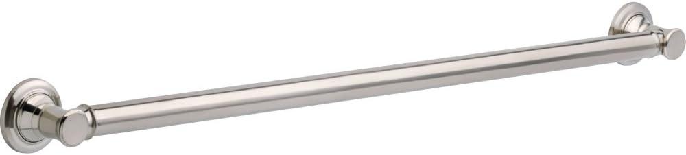Delta Traditional (1-Pack) 36' Shower Grab Bar ADA Compliant Brilliance Stainless Steel 450 lb Capacity Bathroom Safety Handle for Shower, Tub | Wall Mount Balance Assist, Handicap Grip 41636-SS