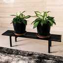 Zhongma One Tier Metal Plant Stand(45.67 L x 8.66 W x 7.9 H) Heavy Duty Plant Holder for Home, Window,Garden, Plant Lovers, Display Stand