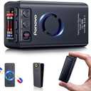 128GB Magnetic Digital Voice Recorder, 45 Days Continuous Recording, Voice Activated Audio Recorder with Password, Clip, Metal Housing, 2159 Professional Noise Reduction for Meetings Lectures