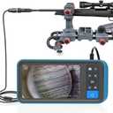 Teslong Rifle Borescope with 4.5'' Screen, 0.2inch Gun Cleaning Camera Fits .20 Caliber & Larger Hunting Shooting Firearms, Gun Barrel Scope with Ring Light, Right Angle Mirror & 45'' Camera Probe