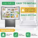 Right DA63-09775A Refrigerator Door Bin Compatible with Sam.sung Refrigerator Door Shelf Parts-Sam.sung Refrigerator Door Bin RF27T5201SR RF27T5201SG RF27T5241SR RF28T5021SR RF28T5021SG By AMI PARTS