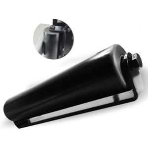 Single Slide Gate Guide Roller with C Post Welded Bracket, Hard Nylon Sliding Rolling Gates Guider, Heavy Duty Sealed Ball Bearing Side Roller Assembly (12 Inches - Single Package)