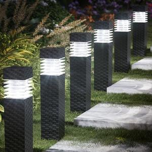 Jyoiat 6 Pack Solar Pathway Lights - Solar Powered Outdoor Walkway Light Solar Garden Lights for Lawn, Path, Yard Decor (Cool White)