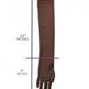 3 x Unicorns Poop Glitter Nude Flexible Stretch Mesh Sheer Gloves in Beige, Tan, Brown; Opera Length; Unisex; One Size Fits All (Beige)