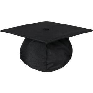 Newrara Unisex Matte Adult Graduation Cap Only (Black)