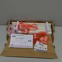 Tension Curtain Rod Spring Tension White 28-46Inch adjustable Curtain Rod 6PCS small Tension Rod of Small Window Cupboard Kitchen Closet