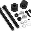 KSP Diff Drop, CNC Machined T6 Aircraft Billet Aluminum Differential Drop kit with skid plate drop spacer fit for Tacoma 4Runner 4WD