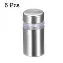 uxcell 1/2 Dia x 1"(12x24mm) Standoff Screws Wall Mount Sign Holders Acrylic Glass Nails 6pcs