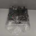 Panini Press Grill, 1000W Sandwich Maker with Non-Stick Coated Plates, Opens 180 Degrees for Any Size of Food, 3-in-1 Sandwich Press Electric Grill, Stainless Steel Surface and Removable Drip Tray (Black)