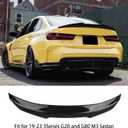 KHK G20 Trunk Spoiler, Glossy Black Car Rear Trunk Tail Spoiler, PSM Style Rear Wing Spoiler Fits for 2019-2024 BMW G20 3 Series 330i M340i and G80 M3 All Models
