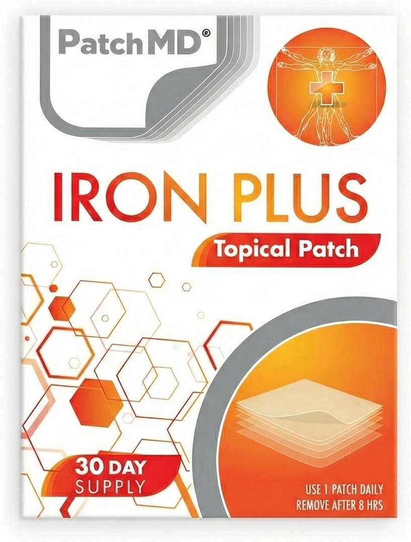Iron Plus Topical Patches - 30 Days Supply