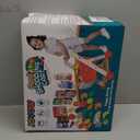 Jovow 102pcs Kids Shopping Cart Trolley Play Set with Pretend Food and Accessories,Perfect for Ages 3+ Pretend Play and Role-Playing Games (Pink)