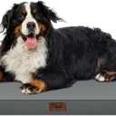 Outdoor Extra Large Dog Crate Bed, XXL Waterproof Dog Bed for Giant Breeds Dogs, 47x29 Inch Orthopedic Egg Crate Foam Pet Mat with Removable Cooling Cover, Grey