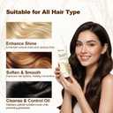 Rice Water Shampoo and Conditioner Set, Strengthen and Revitalize Hair, Nourish Damaged Hair for Women and Men, Hair Care, Restore Shine, Infused with Biotin, Citrus Peel, Rosemary