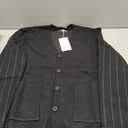 New Sweater V-Neck Solid Color Cardigan Sweater Men's Lazy Style Jacket Clip (Black, XL)