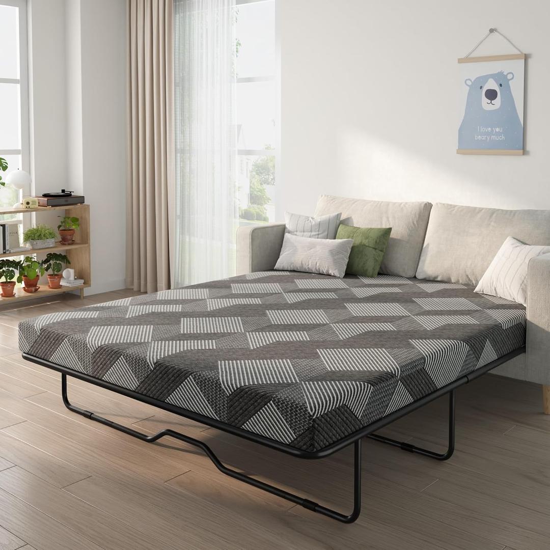 72×58“ Queen Sofa Bed Mattress Replacement, 4 Inch Sleeper Couch Mattress