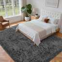 6x9 Area Rug for Living Room: Ultra Soft Fluffy Rug Modern Large Thicked Shag Rug for Bedroom Non Slip Indoor Fuzzy Carpets for Girls Kids Room Nursery Dorm Home Decor Grey