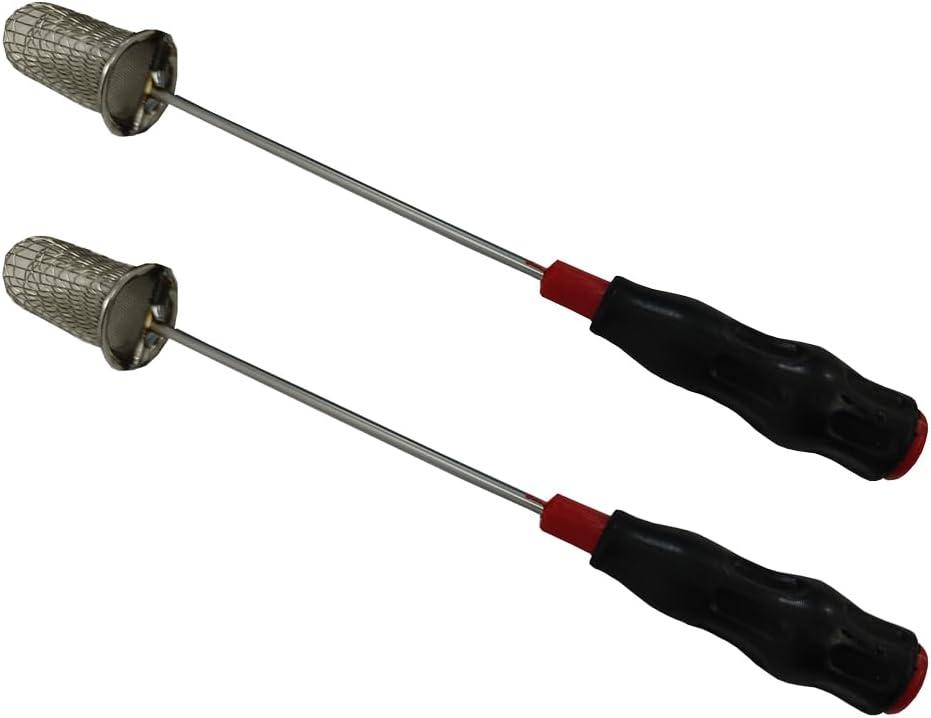 lasenersm 2 Pieces Fire Cupping Stick Stainless Steel Vacuum Cupping Rod Cupping Ignition Rod Vacuum Cupping Torch Fire Cupping Torch Fire Supplies with Plastic Handle, Red