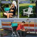 Chaise Lounge Head Pillow, 2 Pack Outdoor Patio Pillows with Adjustable Strap, Lounge Head Resting Pillow for Recliner Beach Pool Lounger Office Chair，Water Resistant Turquoise, Medium