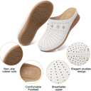 SHIBEVER Clogs for Women Mules Slip-On: Closed Toe Clog - Comfortable Womens Mule (White), Size 40