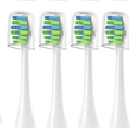 4 Pack Toothbrush Replacement Heads Compatible with 7AM2M AM100/AM105/AM110 Electric Toothbrush, Soft Brush Bristles, White