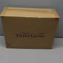 Three Geese White Goose Feather & Cotton Pillows Queen/Standard Size Set of 2 - Soft 600 Thread Count 100% Cotton, Medium Firm, Soft Support, White Solid