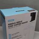 Mini Hot and Iced Coffee Maker Single Serve, for K Cup and Ground, 6 to 14 Oz Brew Sizes, with Recipe Book, for Home, Travel, RV, Office and Dorm, Classic Black (2.0 Version)