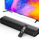 MZEIBO Sound Bar, 50W Soundbar for Smart TV Bluetooth 5.3 Speaker 17Inch with ARC/Optical/AUX Connection Surround for Home Theater Audio TV/PC/Gaming/Projectors (Black)