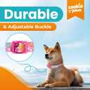 Soft Neoprene Padded Dog Collar and Leash Set for Large Dogs | Comfortable, Adjustable, Quick-Release, Durable, Breathable, Easy Clean, Cute, Fancy| Donut | Pink
