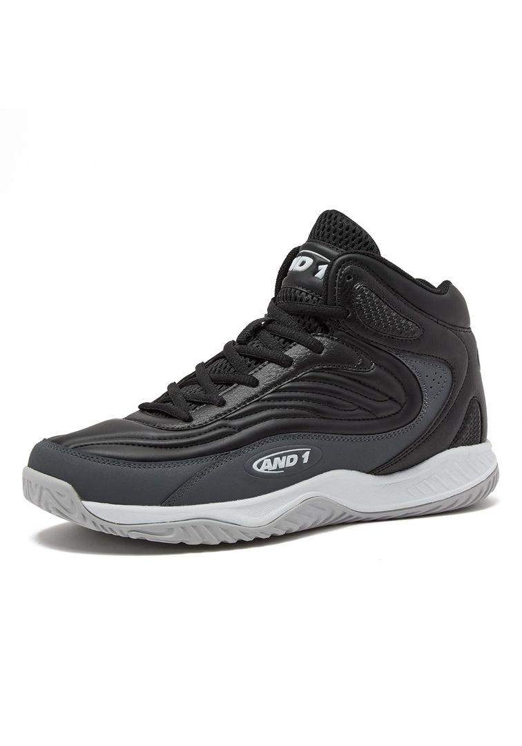 AND1 Pulse 3.0 Basketball Shoes for Men, Indoor or Outdoor, Street or Court Basketball Sneakers Men - Black, Red, or White, 8