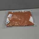 MOUSYA Thankful Blessed T-Shirt Thanksgiving Colorful Turkey Tshirt Women 3/4 Sleeve O-Neck Striped Splicing Tops Tees (Brown, XL)